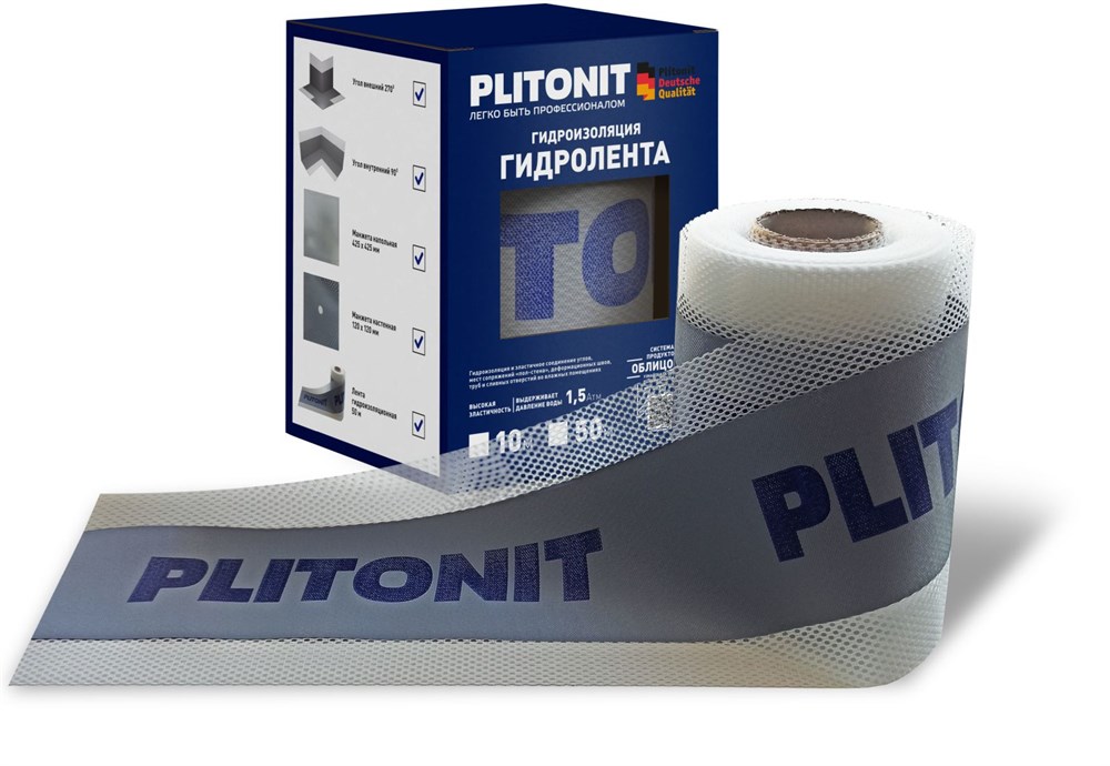 PLITONIT ГидроЛента -10 гидроизоляционная лента арт. 201097