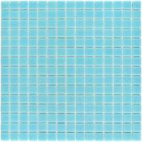 Плитка декоративная стеклянная  Simple Blue/Простой синий 20*20 327*327 бумага арт. 90276