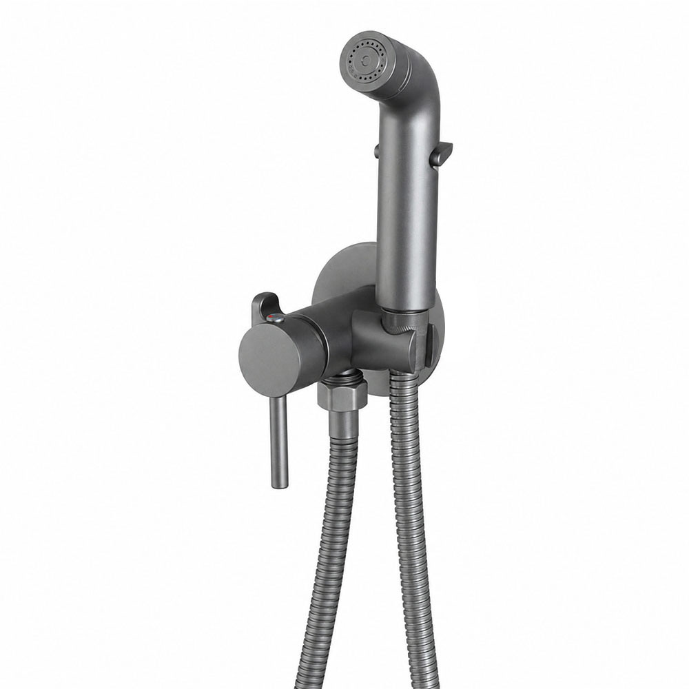 Гигиенический душ со смесителем FRUD R7505-9, оружейная сталь арт. 189754