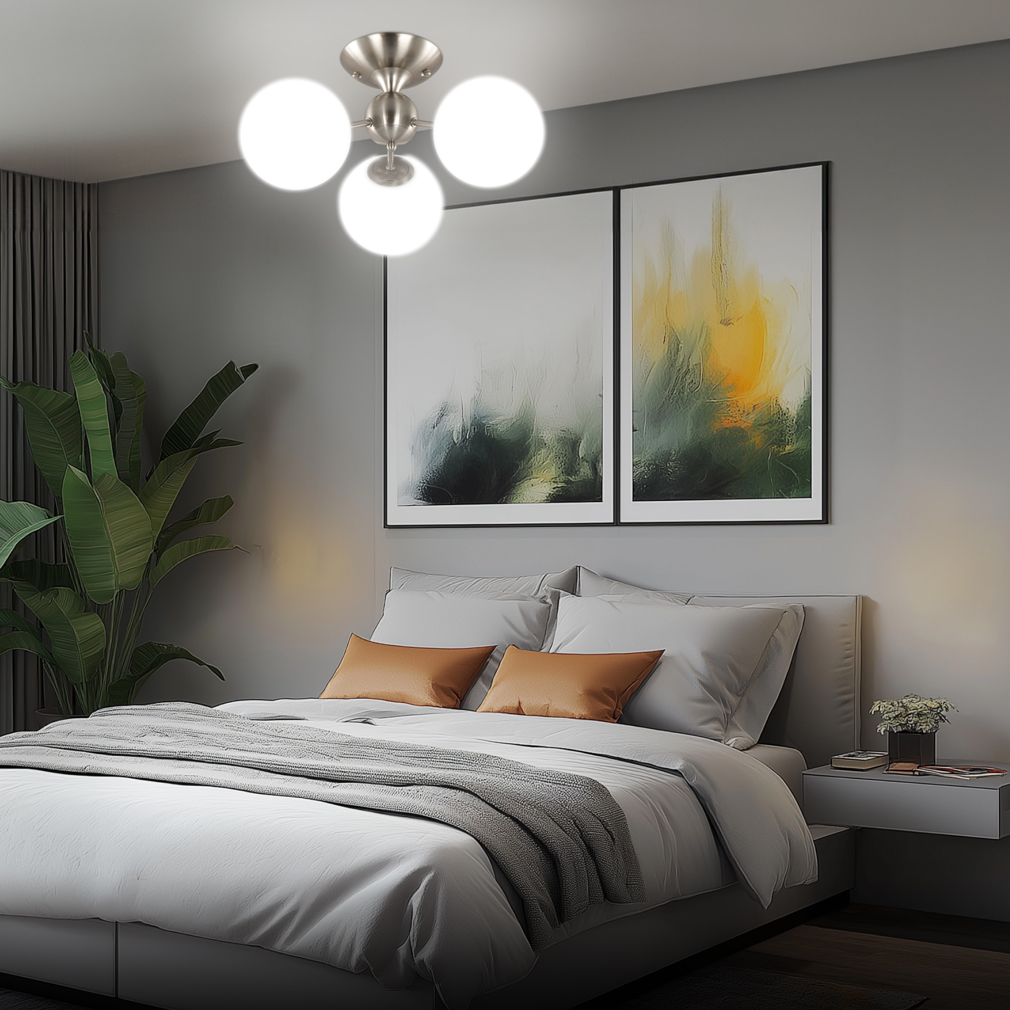 Citilux Томми CL102134 Люстра трехрожковая Матовый Хром арт. 88761