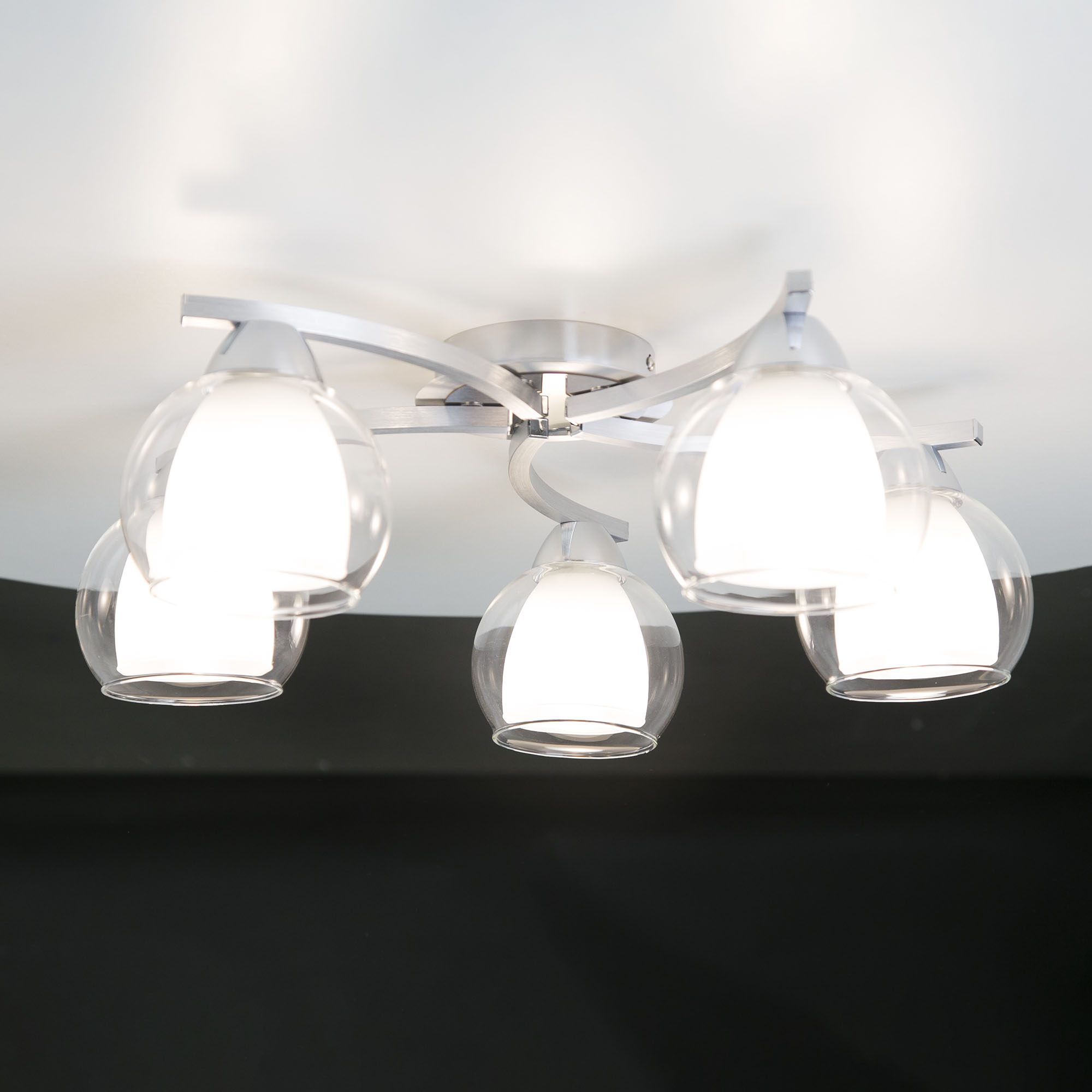 Citilux Кристи CL152157 Люстра потолочная Алюминий Хром арт. 88429