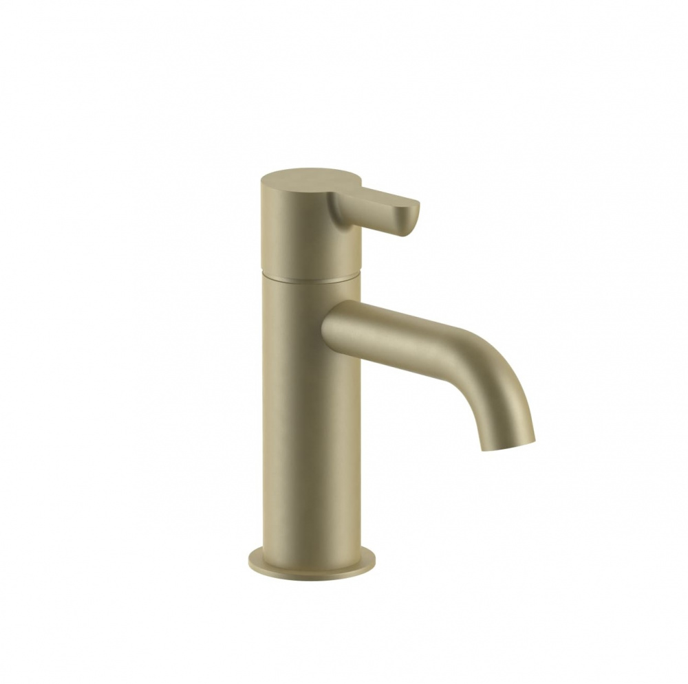 FANTINI ICONA CLASSIC Смеситель для раковины на 1 отв., без ДК, вылет 11 см, Matt British Gold PVD арт. 35435