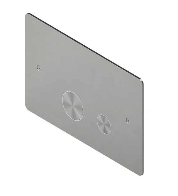 QUADRO DESIGN Панель с двойной системой смыва унитаз для инсталяции Geberit, Brushed Stainless Steel арт. 33137