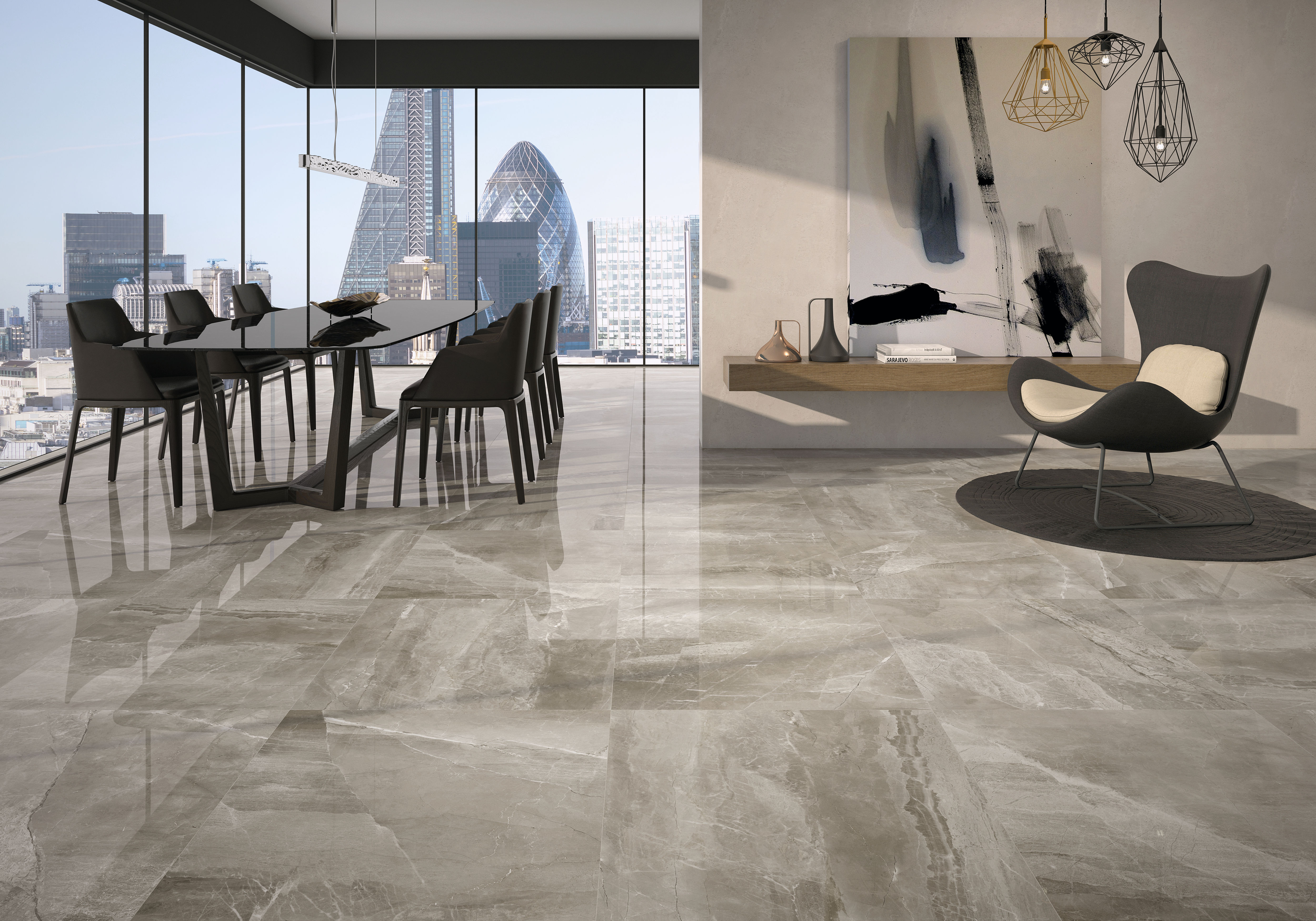 Плитка Pamesa Kashmir Taupe 60x60 Leviglass (1,44 кв.м.) арт. 53907