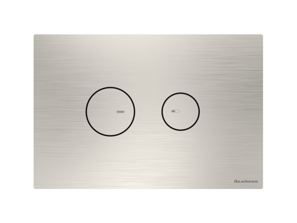 ART CERAM INOX 714 Клавиша двойного смыва для унитаза, нержавеющая сталь арт. 32937