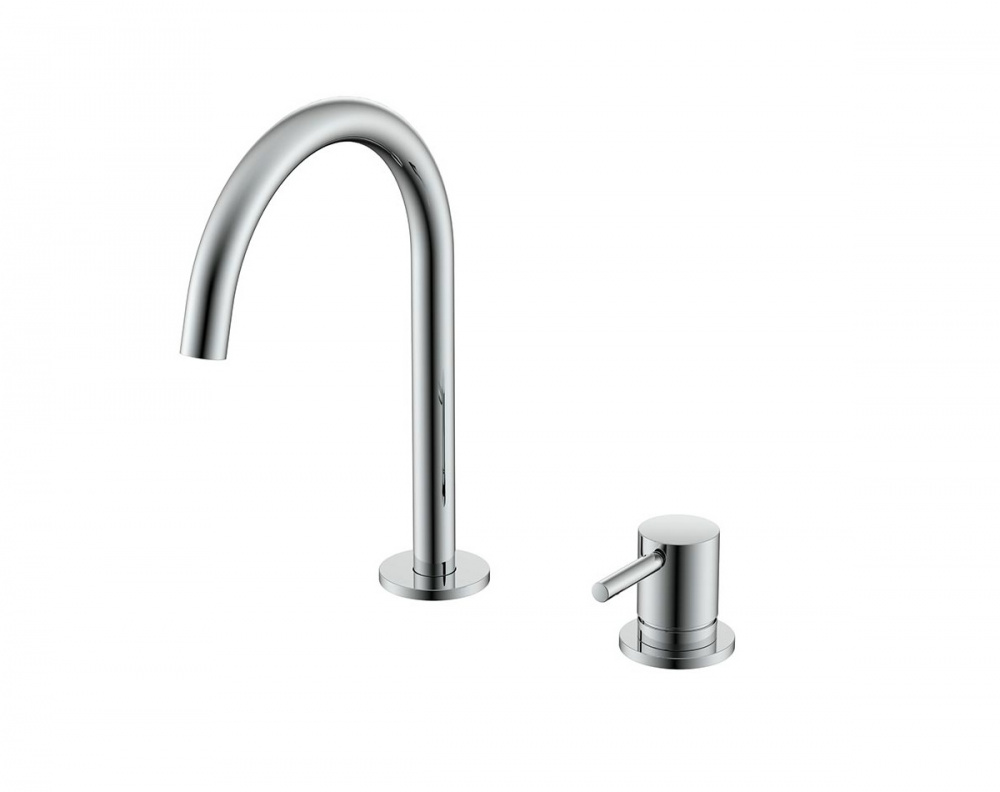 NEMO ROUND Смеситель для раковины на 2 отверстия, CHROME PLATED арт. 35544