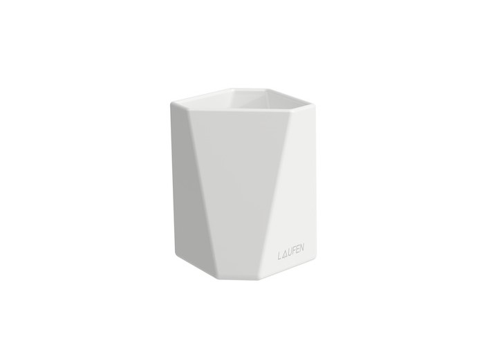 LAUFEN HOME COLLECTION TRIO Cup Стакан настольный из SaphirKeramik, 85x80хН100 мм, белый арт. 30388