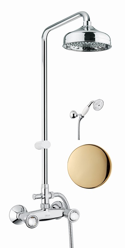 Душевая система Fiore VENERE SKY (SWAROVSKI®) 13OO0620, золото арт. 190947
