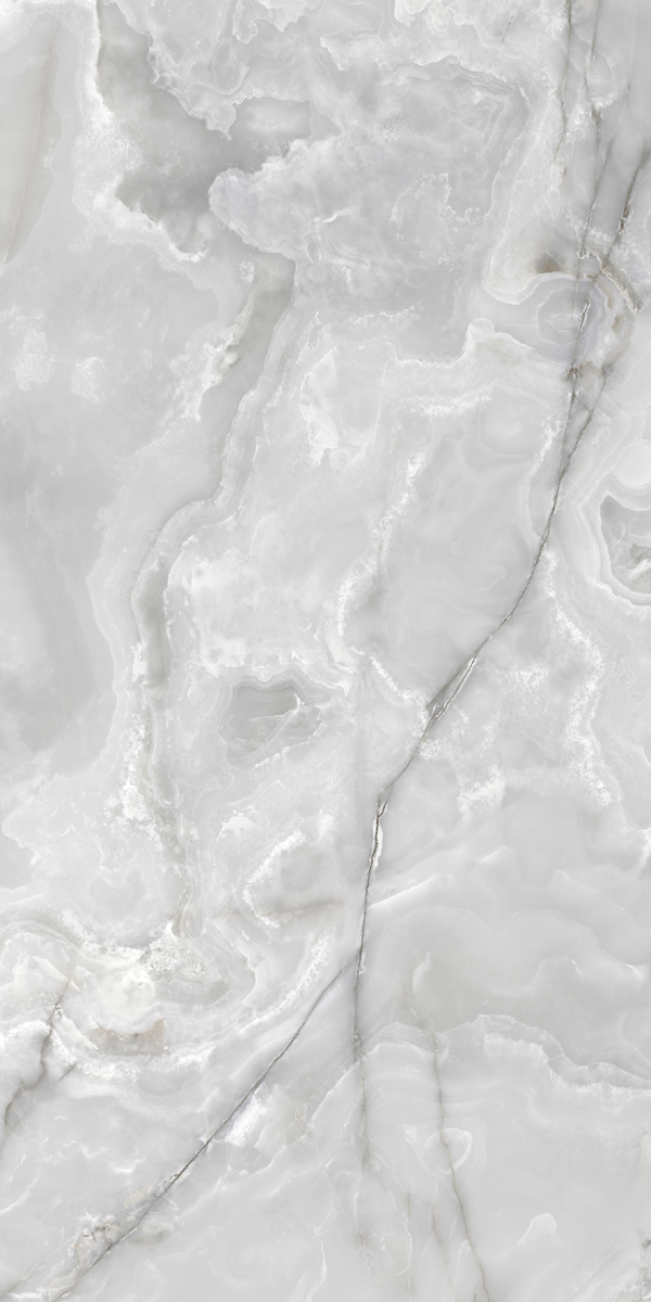 Керамогранит  ONYX&MORE SILVER ONYX GLO 6MM R 120x240 арт. 84025