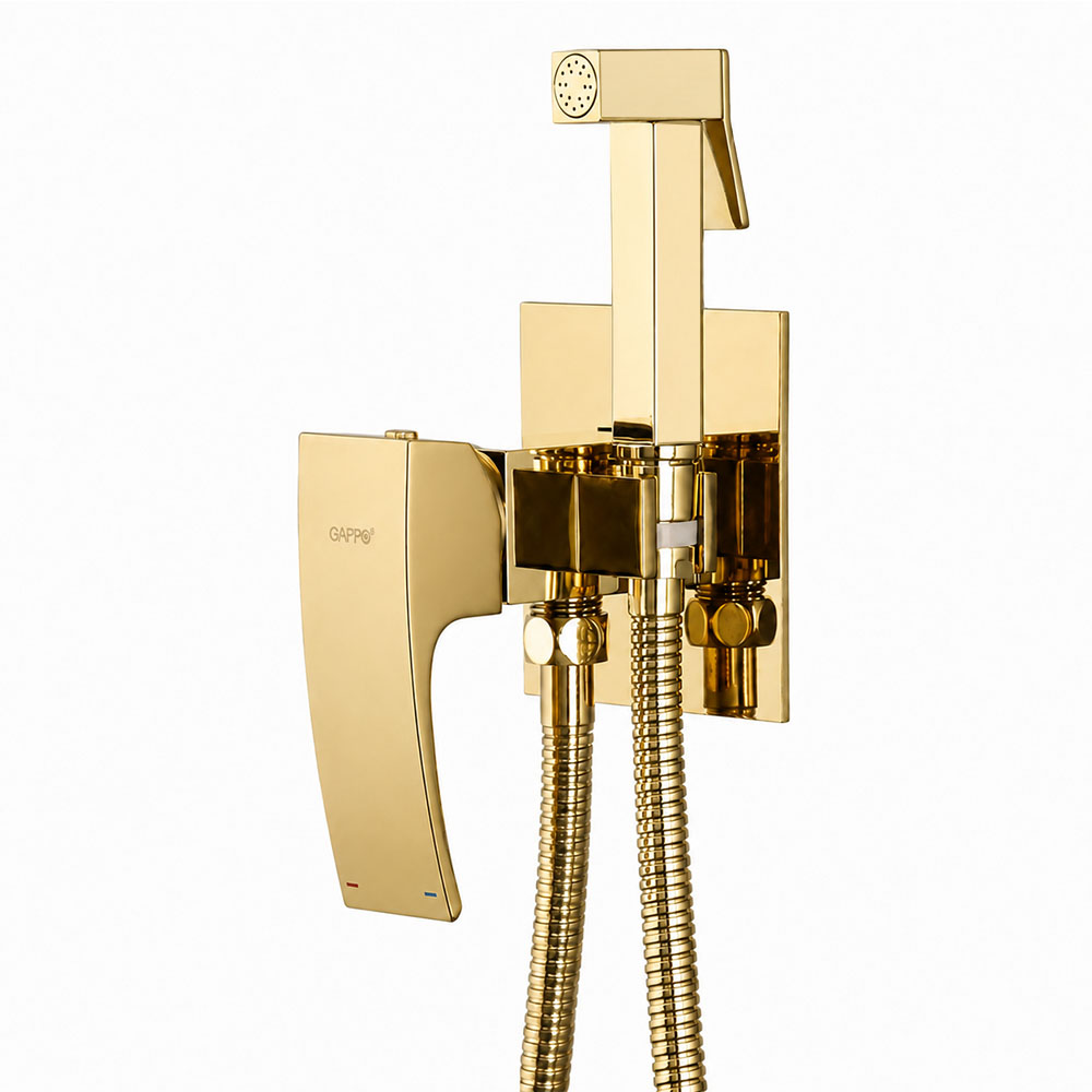 Гигиенический душ со смесителем GAPPO G7207-3, золото арт. 189797