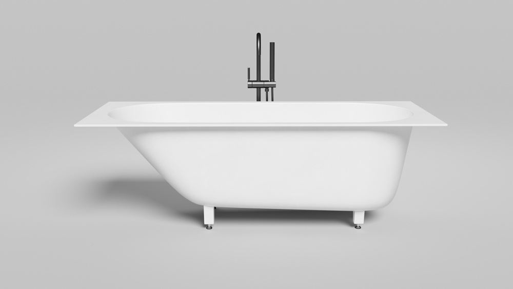 Salini ORNELLA KIT 170 Ванна встраиваемая 1690х700х600 мм, S-Stone - белый матовый арт. 32164