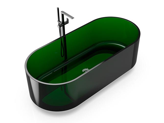 KNIEF ELLIPSE Shape Ванна отдельностоящая 170x75x56 см, 90 Malachit/хром арт. 32482