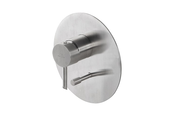 NOKEN ROUND INOX Внешняя часть смесителя для душа, браш. нержавеющая сталь арт. 38045