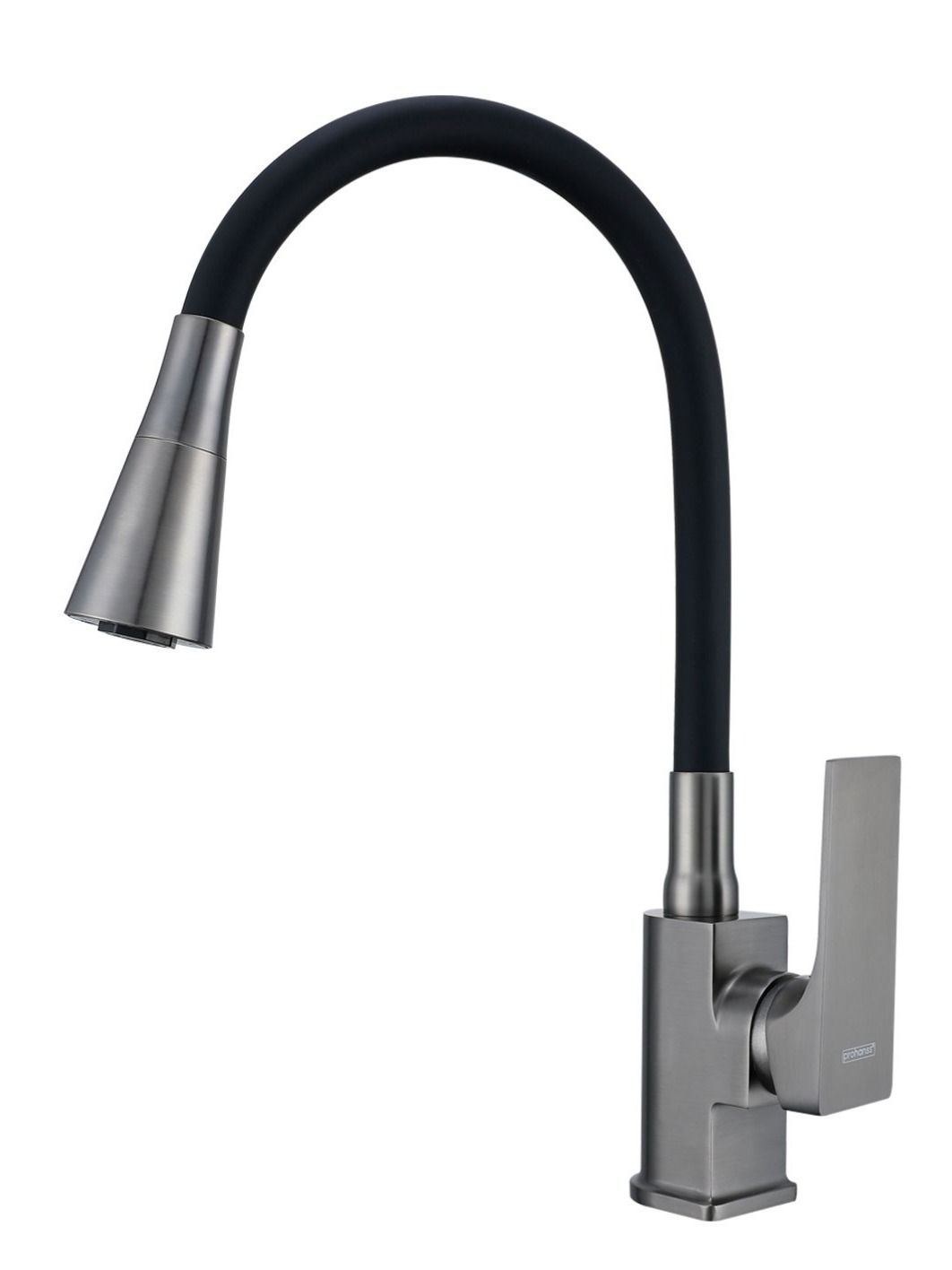 Смеситель для кухни с гибким изливом Prohanss P61.4406.09, графит арт. 171461