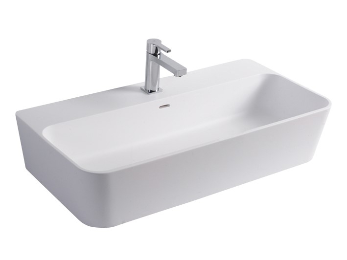 KRION MODUL Раковина подвесная 80x41 см, с переливом, с креплениями, белый KRION® арт. 36277