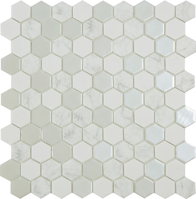 VIDREPUR ANTARCTICA SNOW HEX (3.5Х3.5) 31.7х30.7 арт. 40723