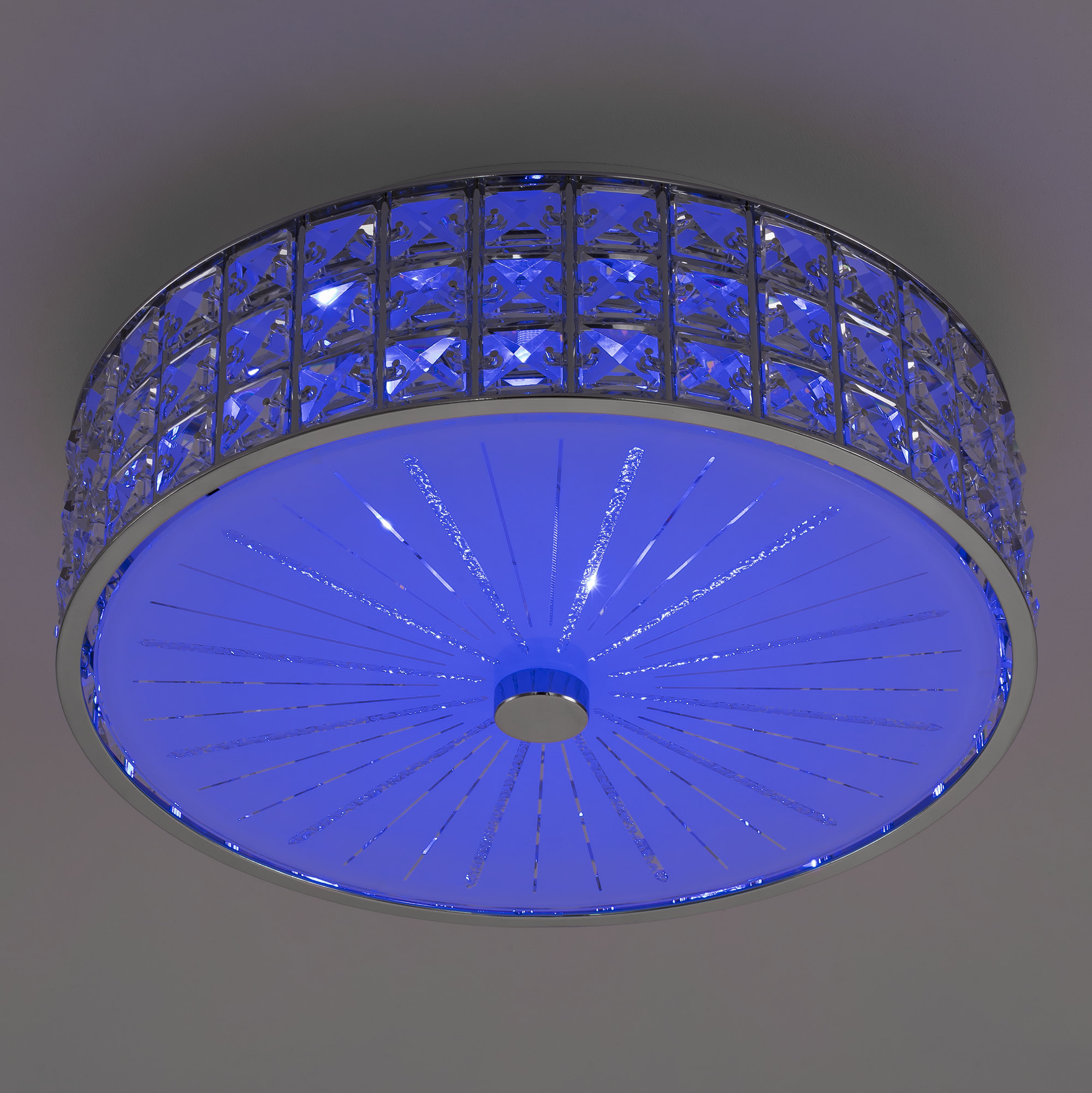 Citilux Портал CL32413G1 LED RGB Люстра хрустальная с пультом Хром арт. 89064