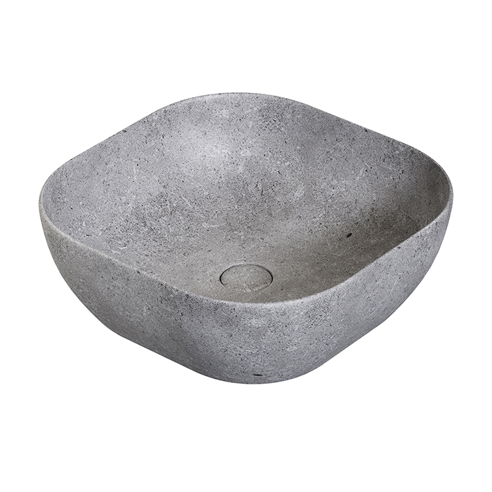 NOKEN SLENDER Раковина на столешницу 41x41 см, БЕЗ перелива, с ДК, deep concrete арт. 37041