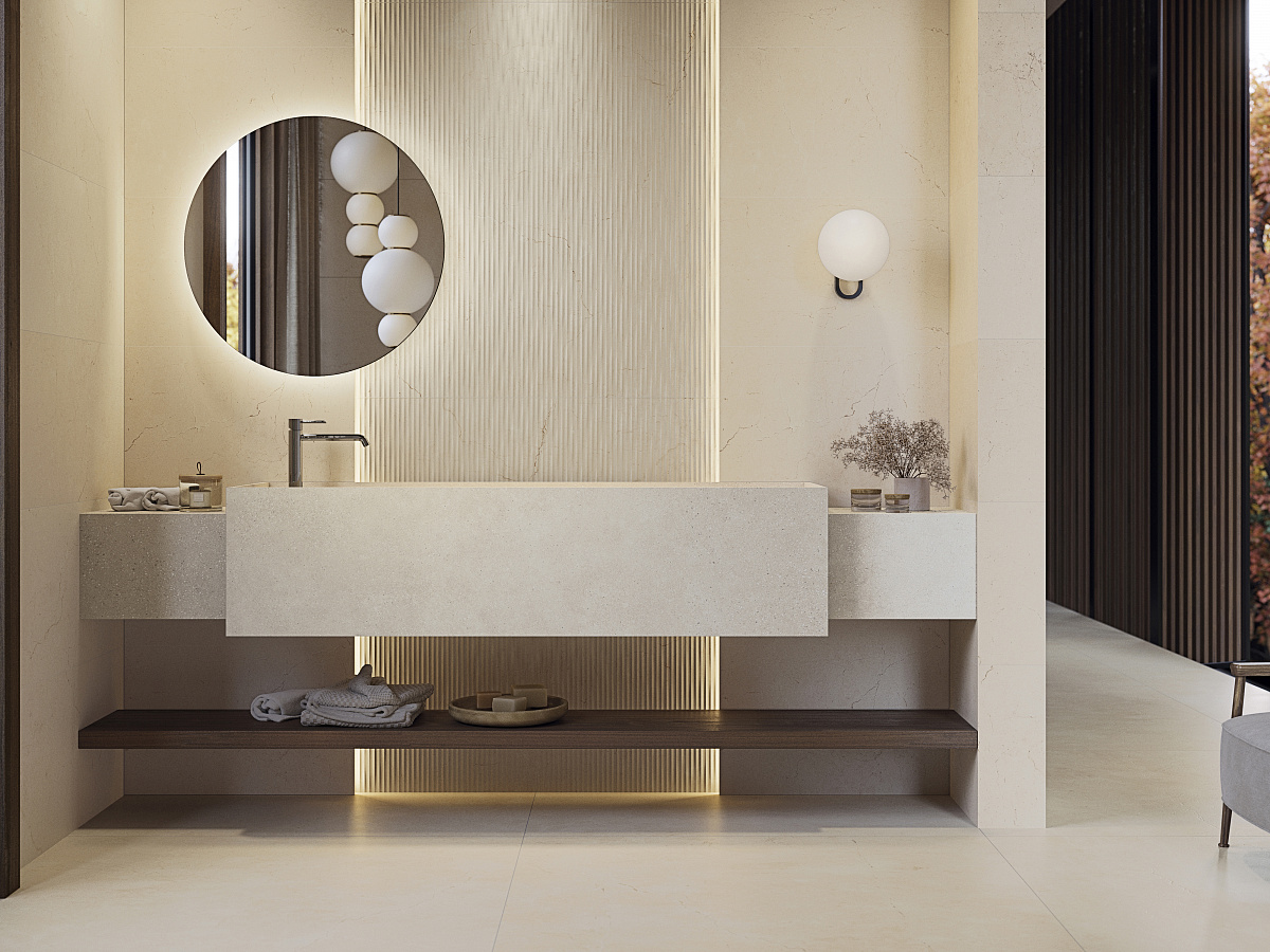 MARMOL CREMA BONE 45X120(A) арт. 80917
