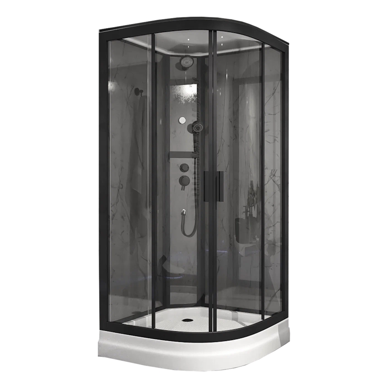 Душевая кабина Timo Premium ILMA Black ILMA901B, 100x100x222 арт. 174799