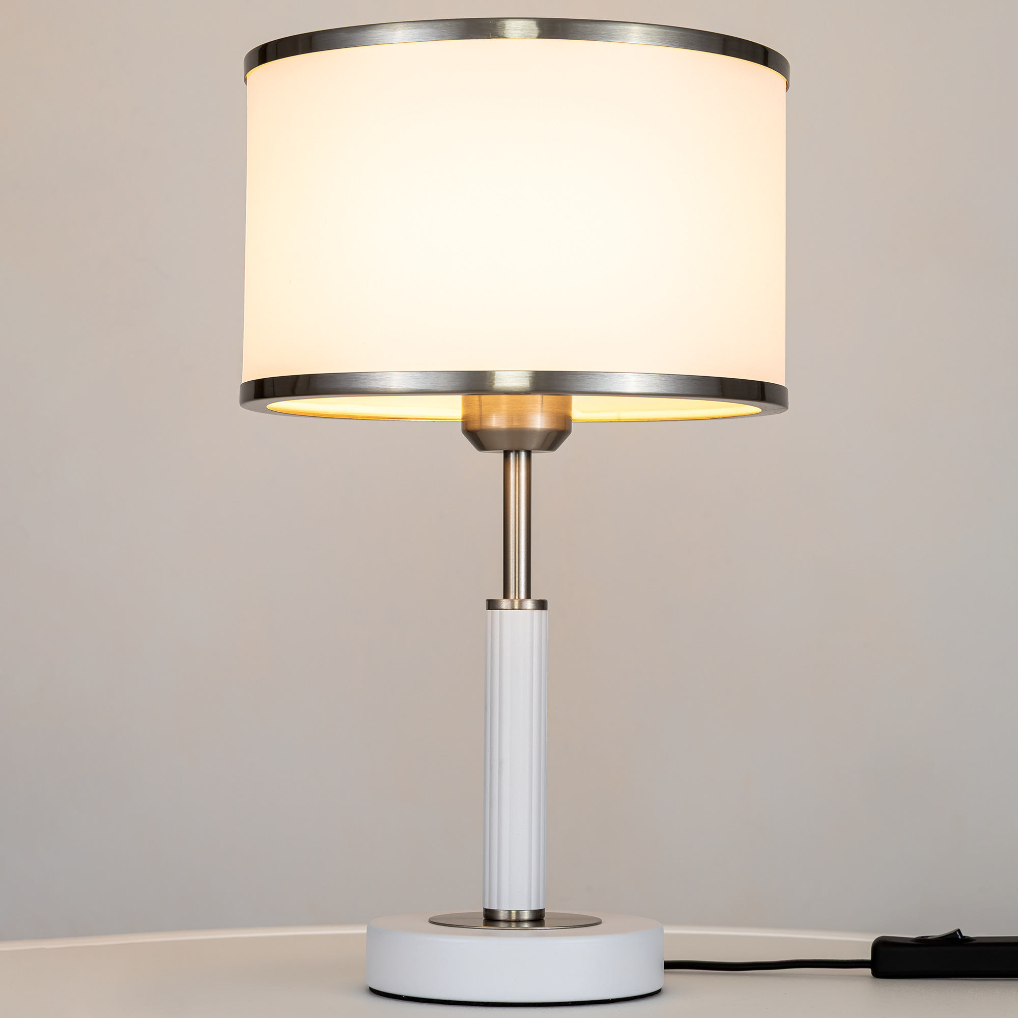 Citilux ALTON CL421812 Настольная лампа с абажуром Белая арт. 89532