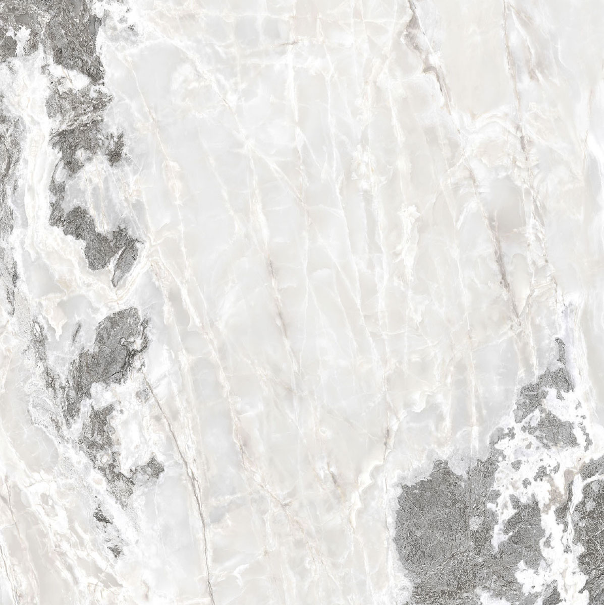 Керамогранит  ONYX&MORE WHITE BLEND SATIN 6MM R 120x120 арт. 83983