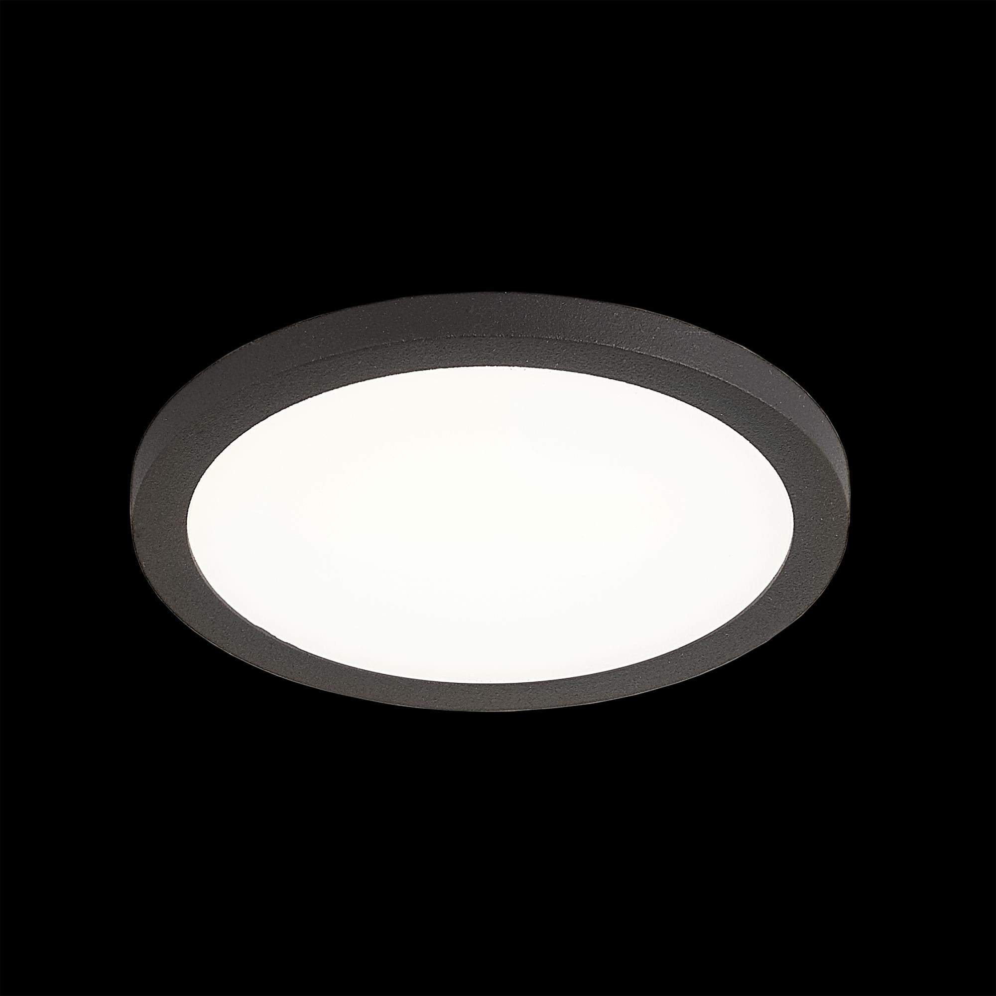Citilux Омега CLD50R082 LED Встраиваемый светильник с диммером Чёрный арт. 88126