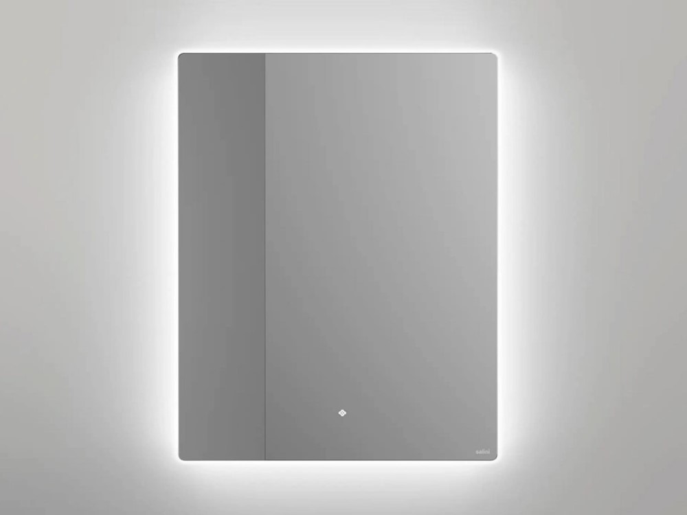 Salini OMBRA Зеркало 80хH90 см с подсветкой LED 4000К, обогрев-антизапотевание, выключатель арт. 33717