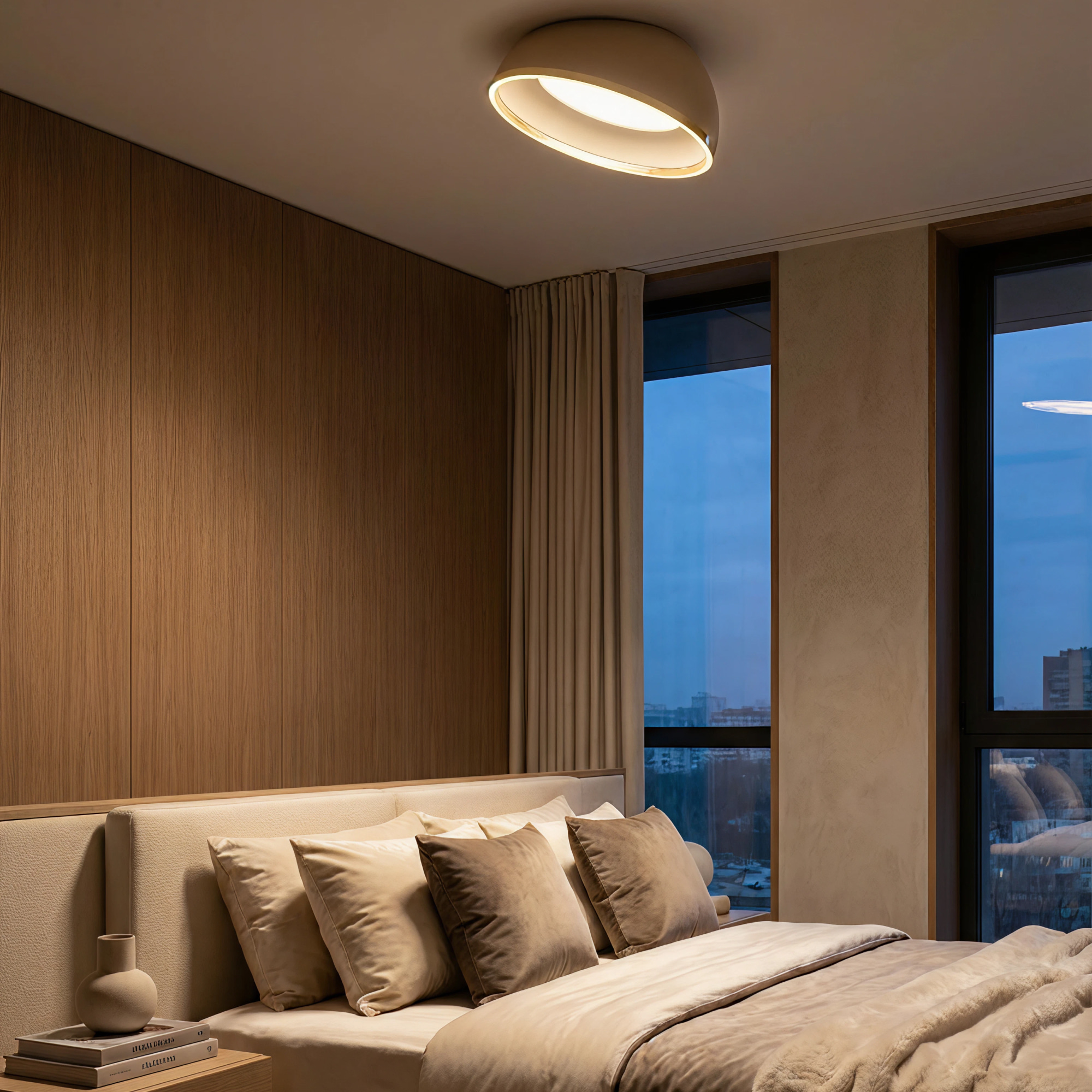 Citilux FLOOM CL736152 Светильник потолочный с пультом Бежевый+Золото арт. 89795