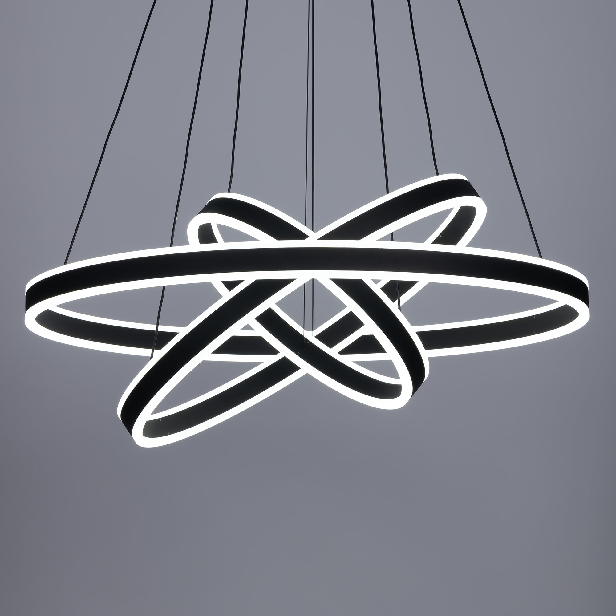 Citilux Дуэт CL719681 LED Люстра подвесная с пультом Чёрная арт. 89011