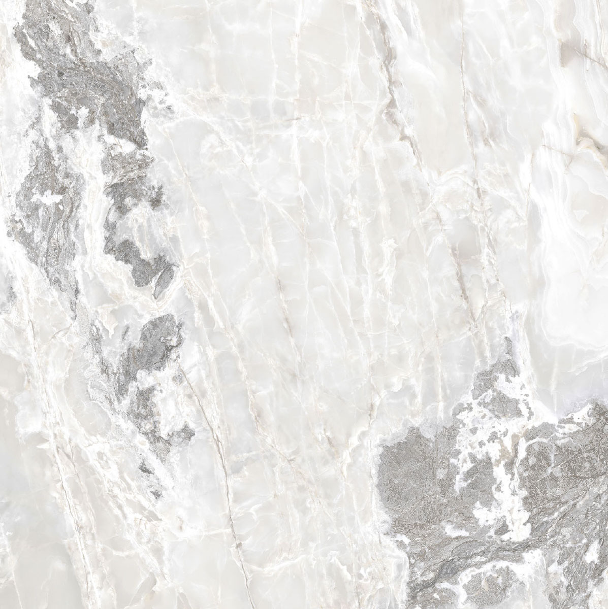 Керамогранит  ONYX&MORE WHITE BLEND GLO 6MM R 160X160 арт. 84002