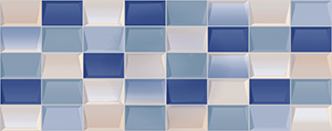 Керамическая плитка Элисса мозаика синий / Плитка 20,1*50,5 Elissa mosaico blu 1c арт. 73218