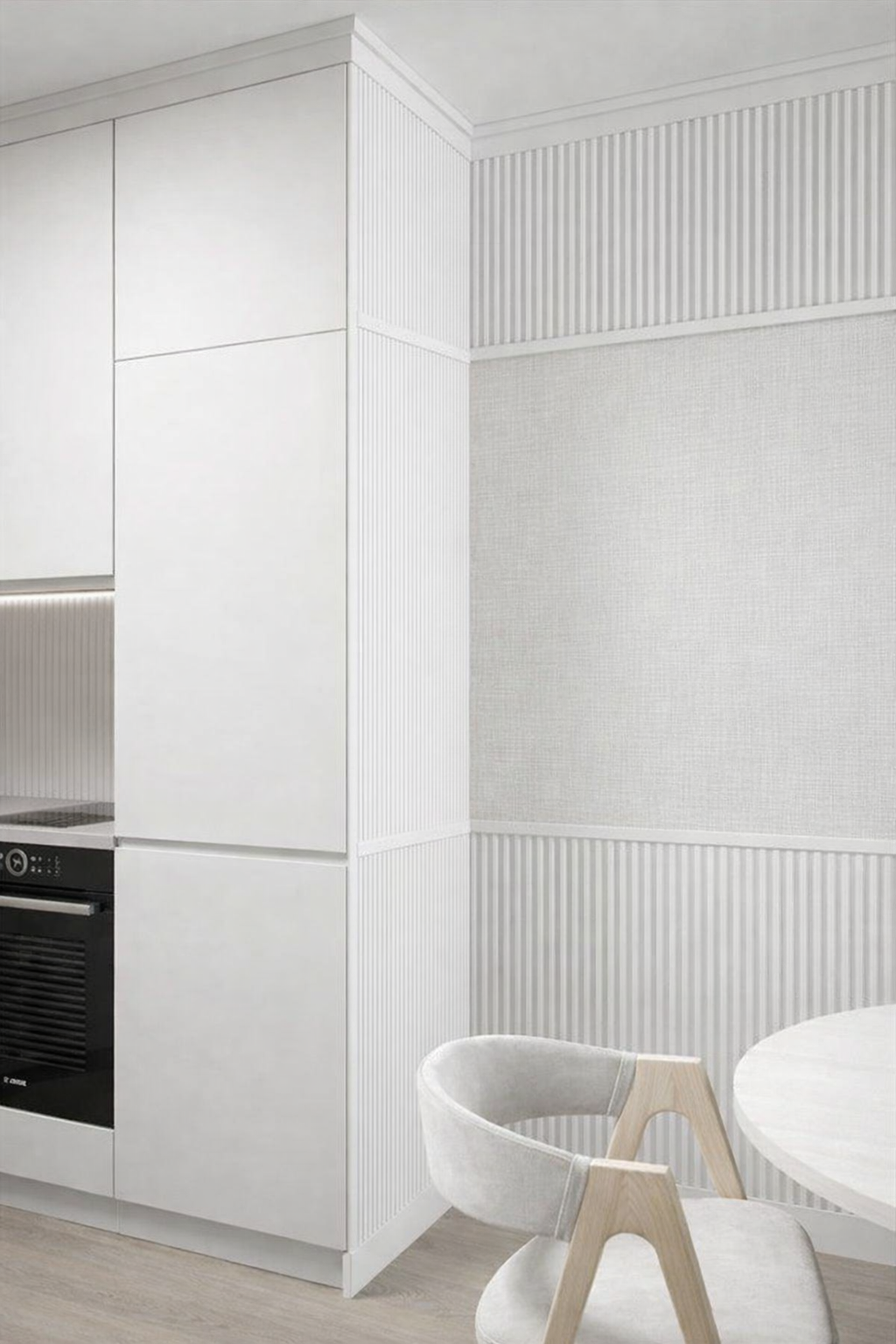 Corner classic sowt white/Уголок классика мягкий белый 2800*25*25 арт. 122145