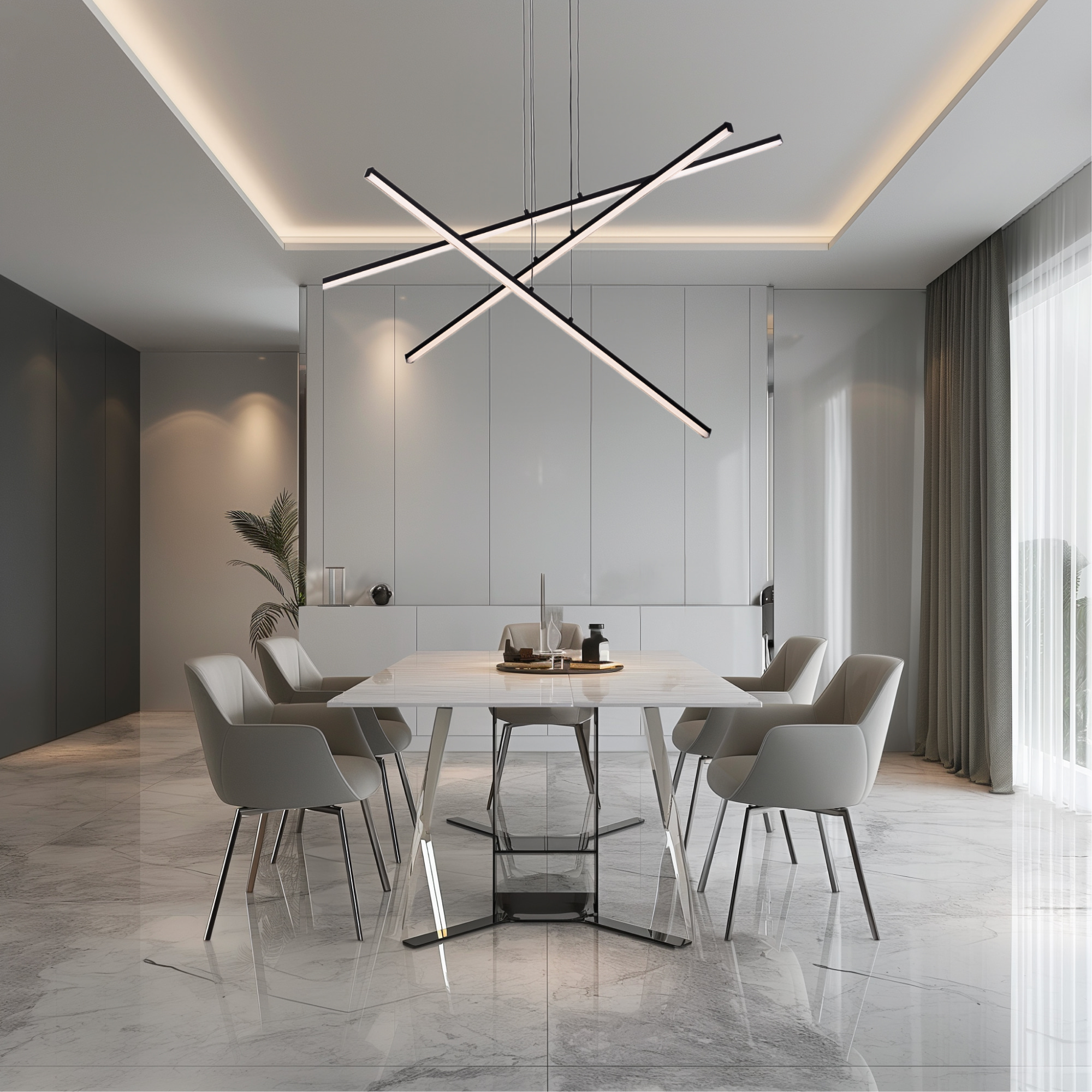 Citilux Trent CL203731 LED Люстра подвесная с пультом Чёрная арт. 89268