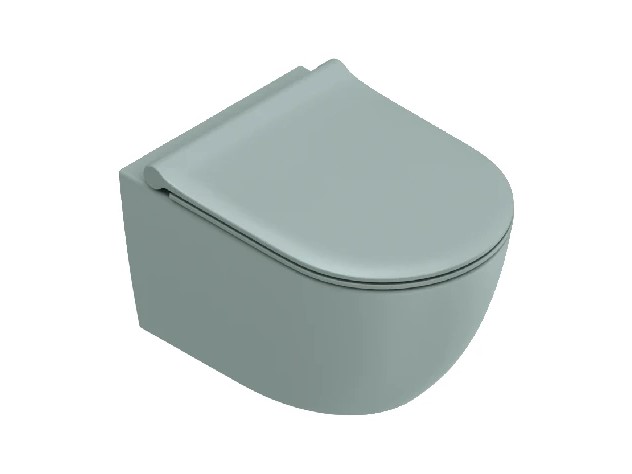 CATALANO SFERA Унитаз подвесной с системой смыва Silentech 2.0, 50×35 см, Acqua матовый арт. 89910