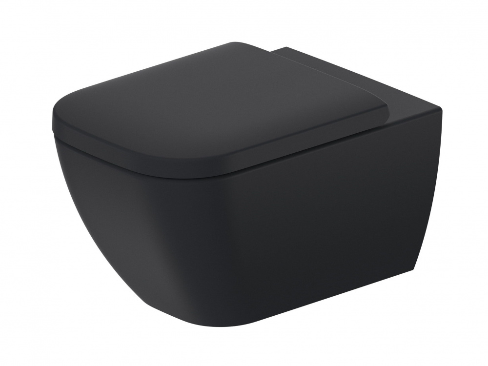 DURAVIT Happy D.2 Plus Унитаз подвесной Rimless® 365х540 мм, Anthracite/Anthracite Matt арт. 37199