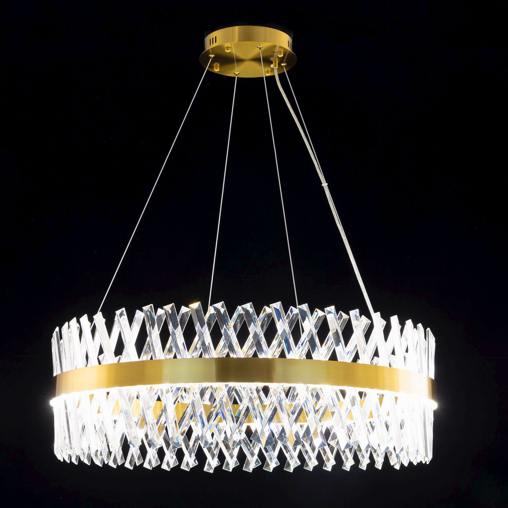 Citilux Ричард CL336083 LED Люстра хрустальная с пультом Бронза арт. 88883
