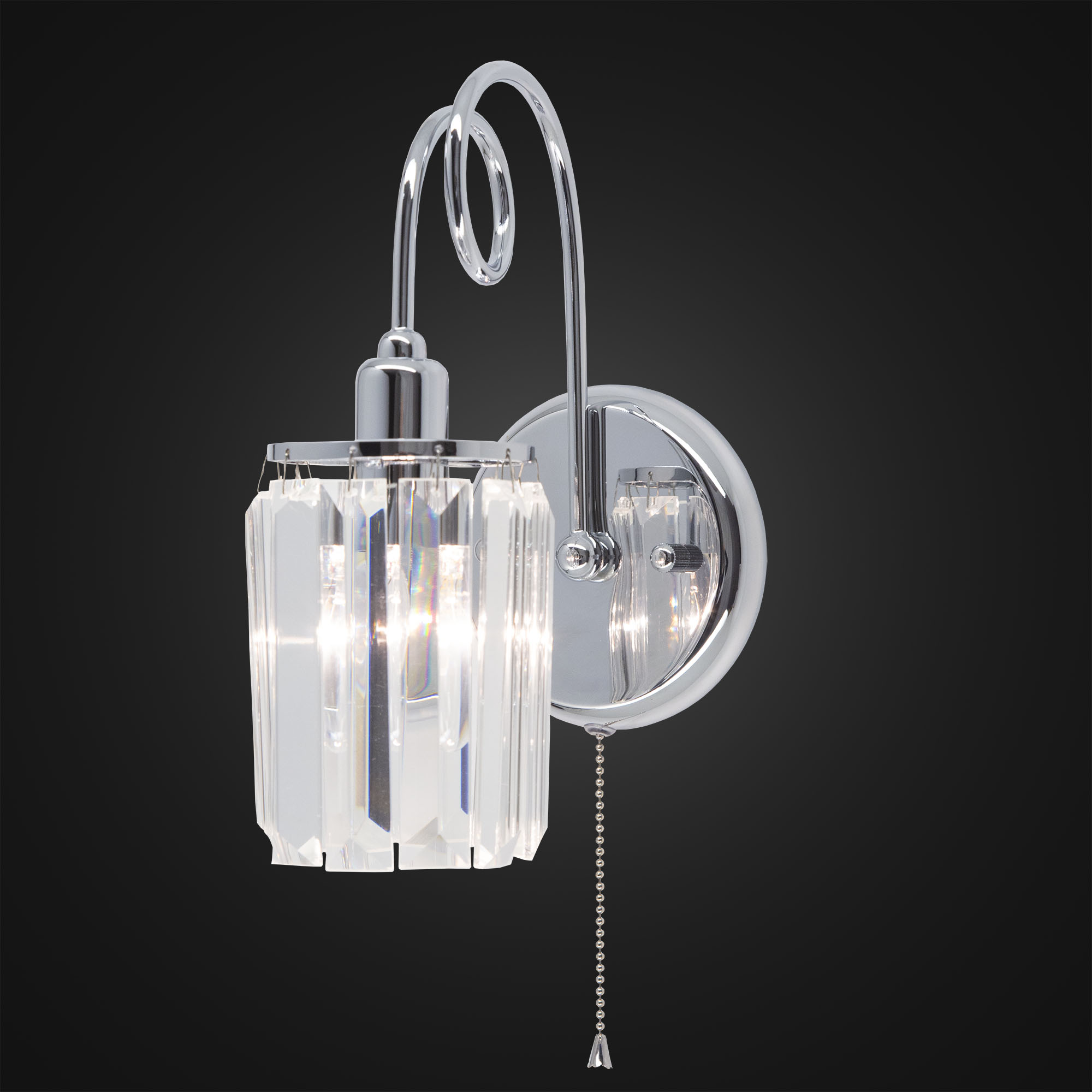 Citilux Синди CL330311 Бра хрустальное с выключателем Хром арт. 88291