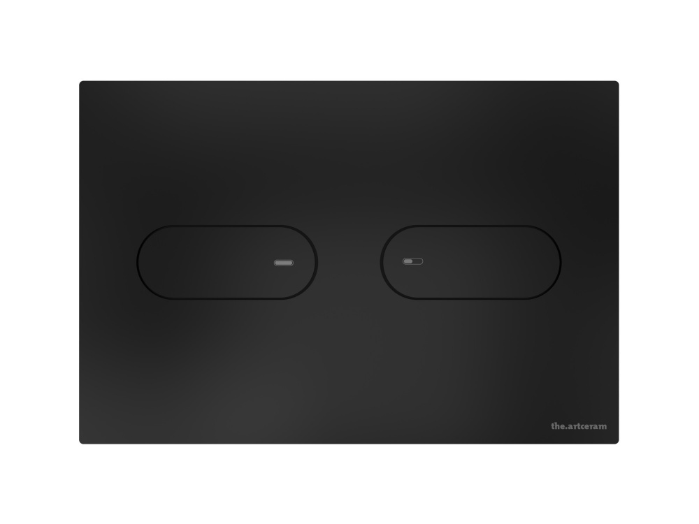 ART CERAM INOX 711 Клавиша двойного смыва для унитаза, Black Matt арт. 32942