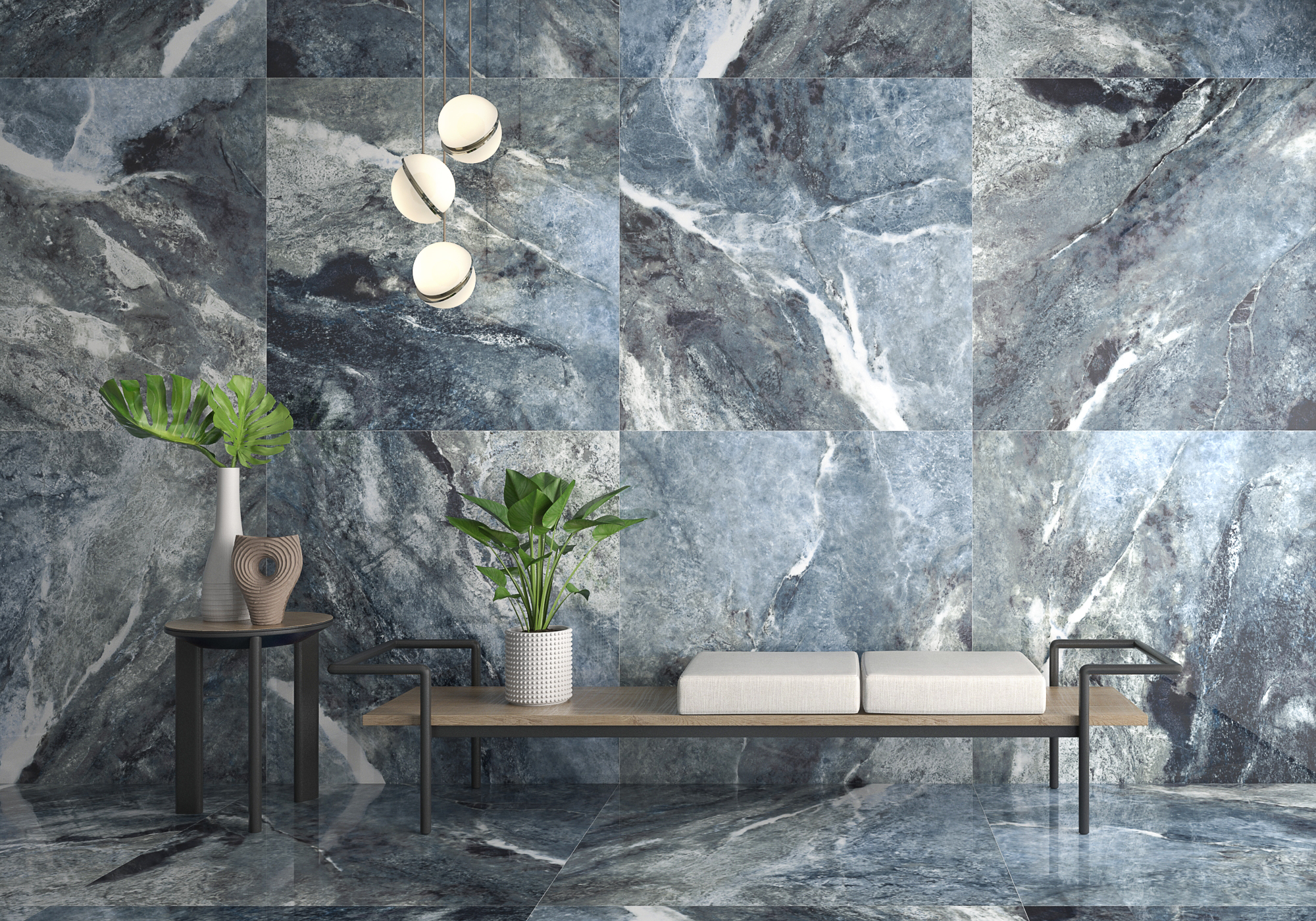 Плитка Geotiles Amazona Blue 60x120 Super Polished (1,44 кв.м.) арт. 53031