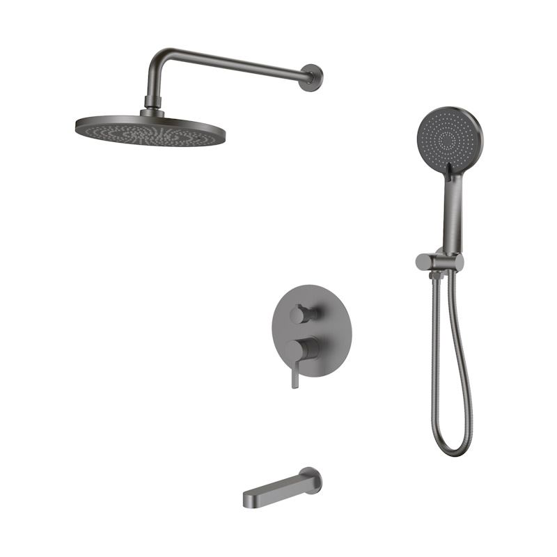 Душевая система встраиваемая Esko Sochi Gun metal 7in1SCGM/SET7in1SCGM, оружейная сталь арт. 191743