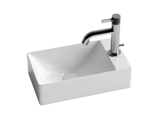 CERAMICANOVA Element Раковина подвесная 375х215хH10 мм, 1 отв. под смеситель, белый арт. 77399