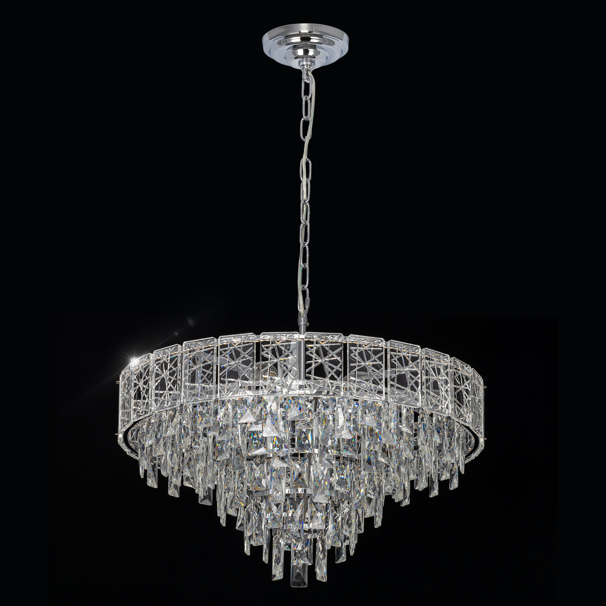 Citilux SAGRADA CL317261 Люстра хрустальная подвесная Хром арт. 89467