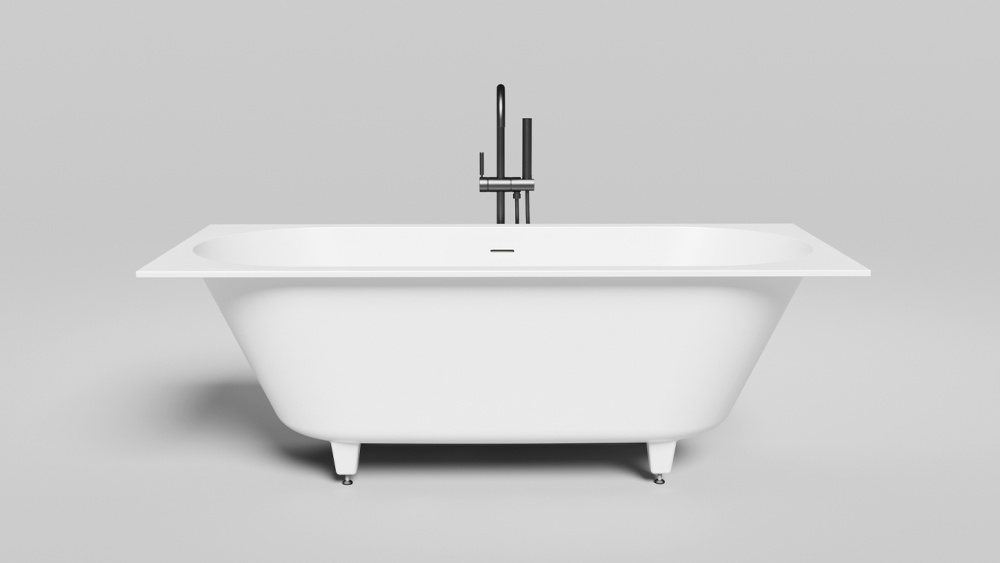 Salini ORNELLA AXIS KIT 170 Ванна встраиваемая 1700x750x590/610мм, S-Stone, белый матовый арт. 32450