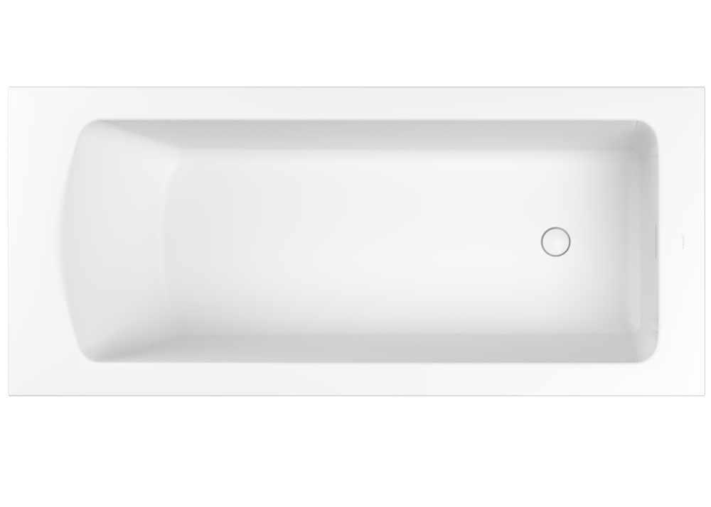 WHITECROSS Coin Ванна из искуственного камня SolidSurface 180x80 см, белый матовый арт. 32592
