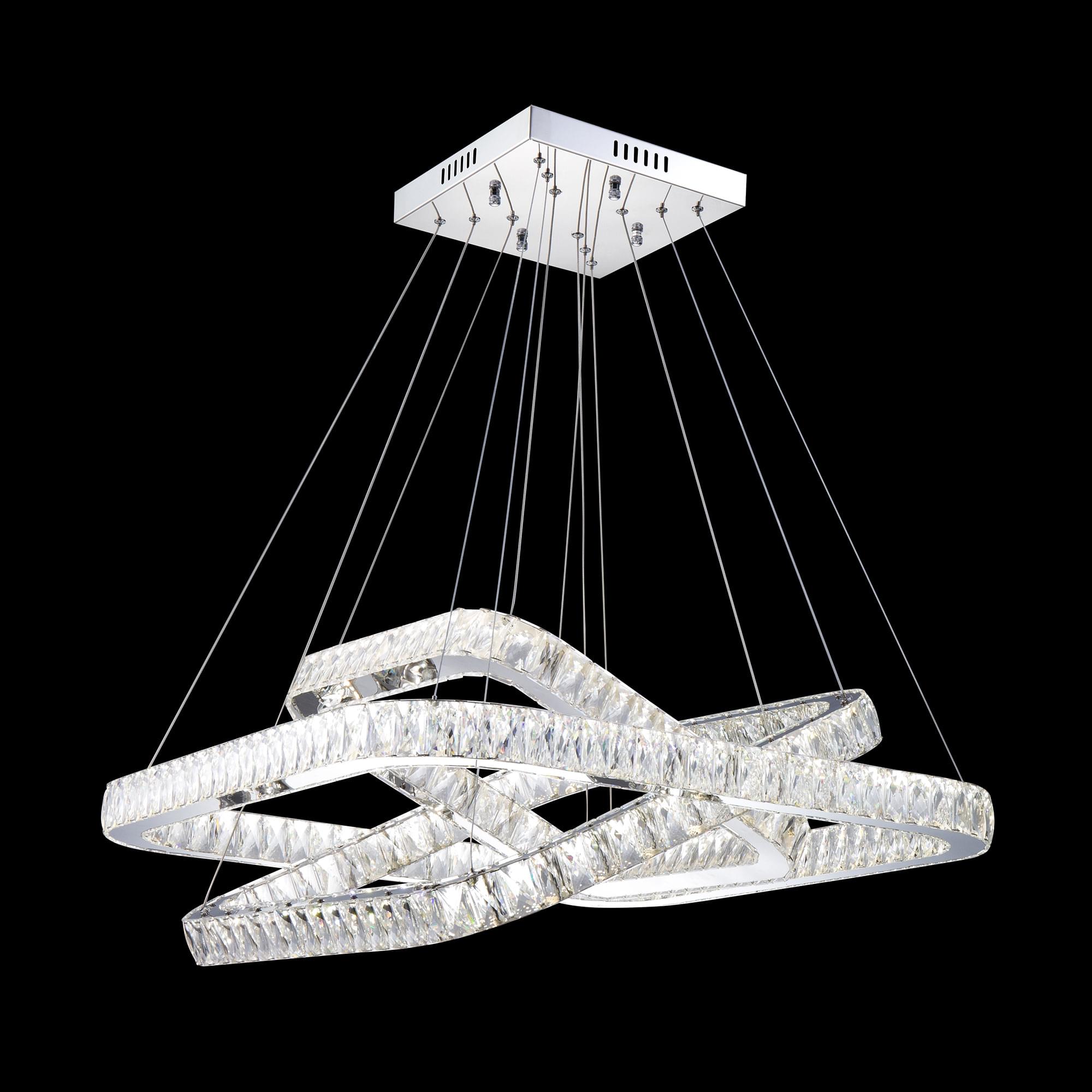 Eletto Granda EL336P100 LED Люстра хрустальная с пультом Хром арт. 88378