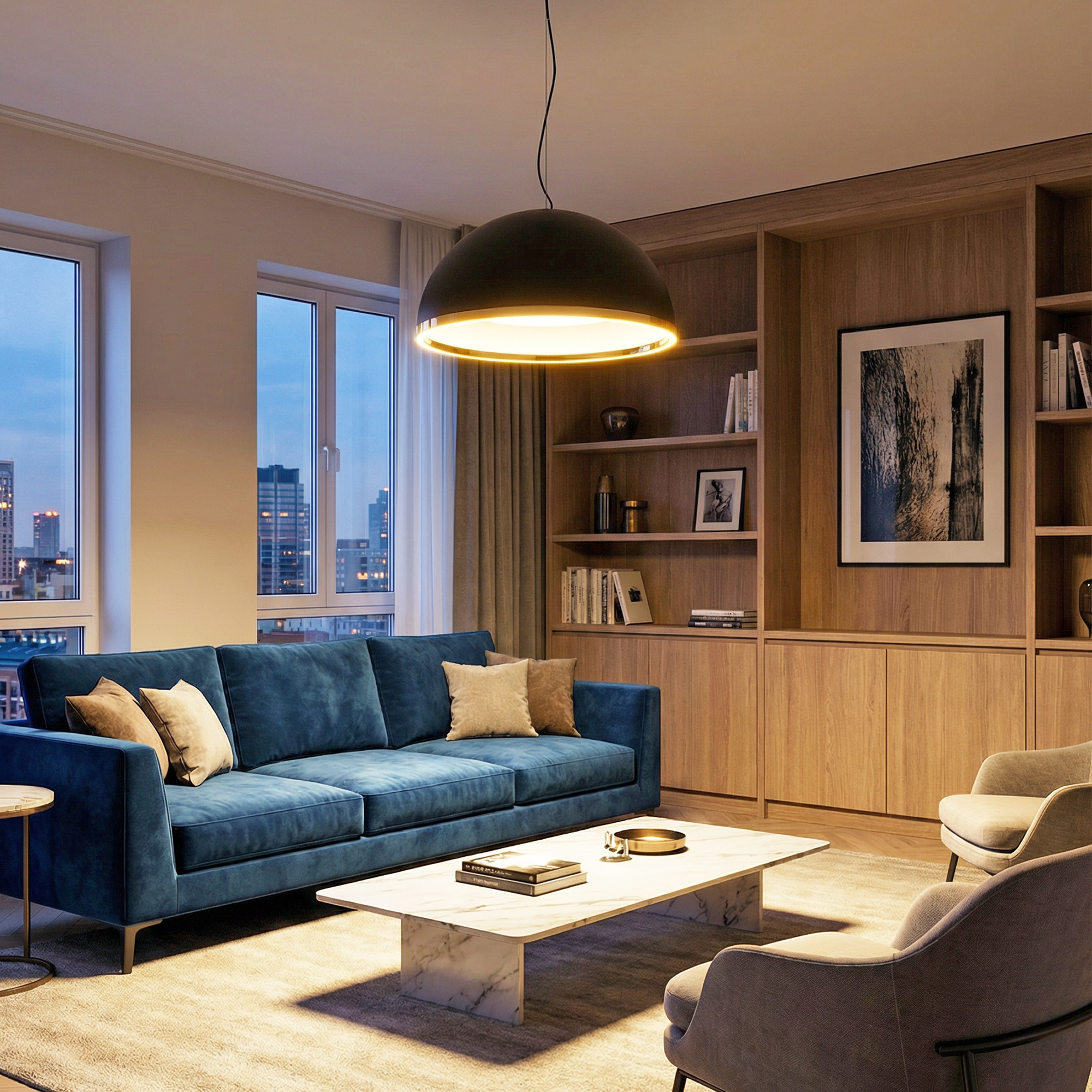 Citilux FLOOM CL736251 Светильник подвесной с пультом Чёрный+Золото арт. 89796
