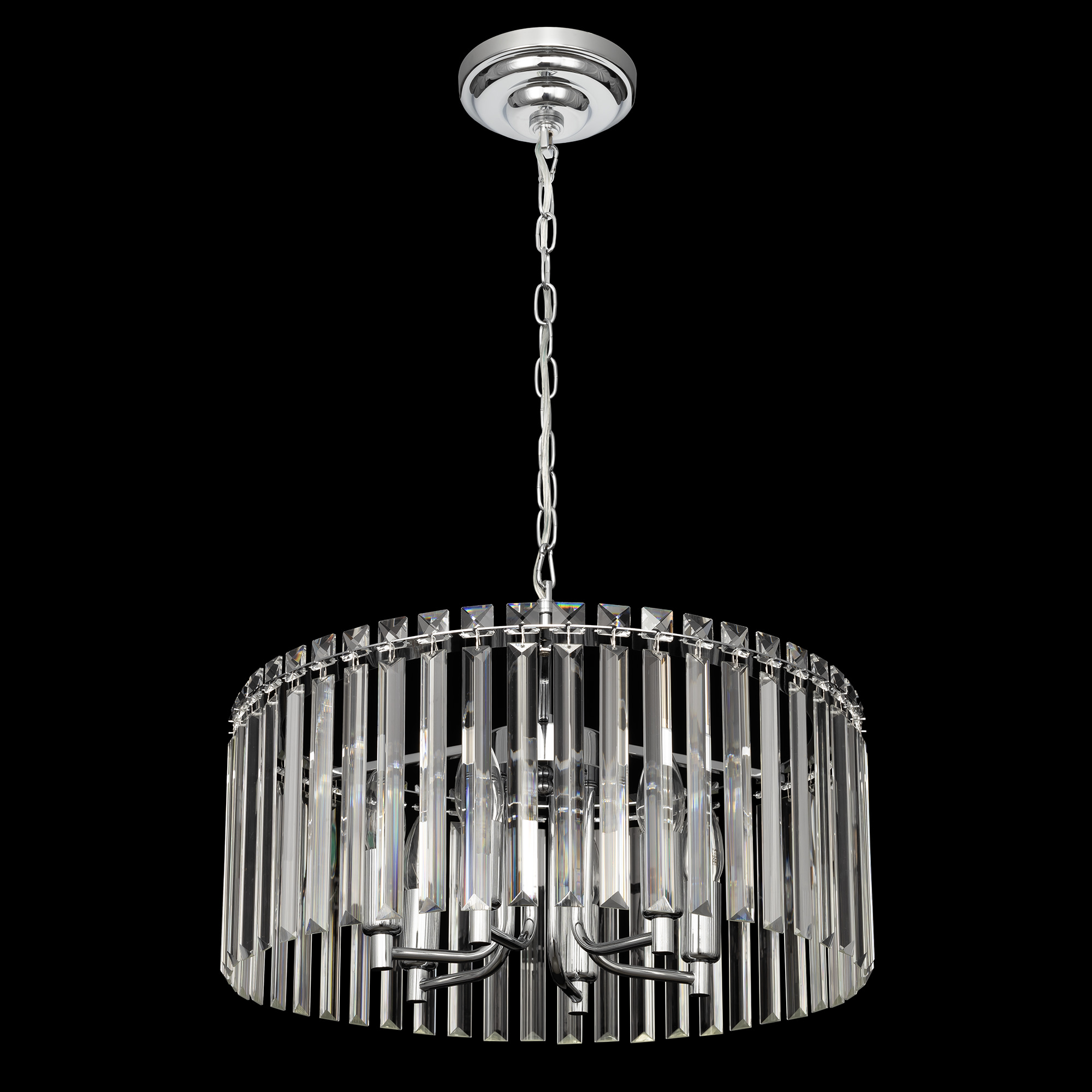 Citilux Джейн CL306161 Хрустальная подвесная люстра Хром арт. 89148