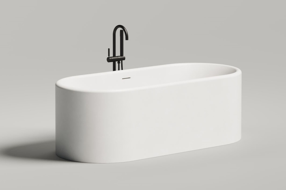 Salini PERLA PLUS Ванна свободностоящая 1700х800x605 мм, S-Stone- белый матовый арт. 126499
