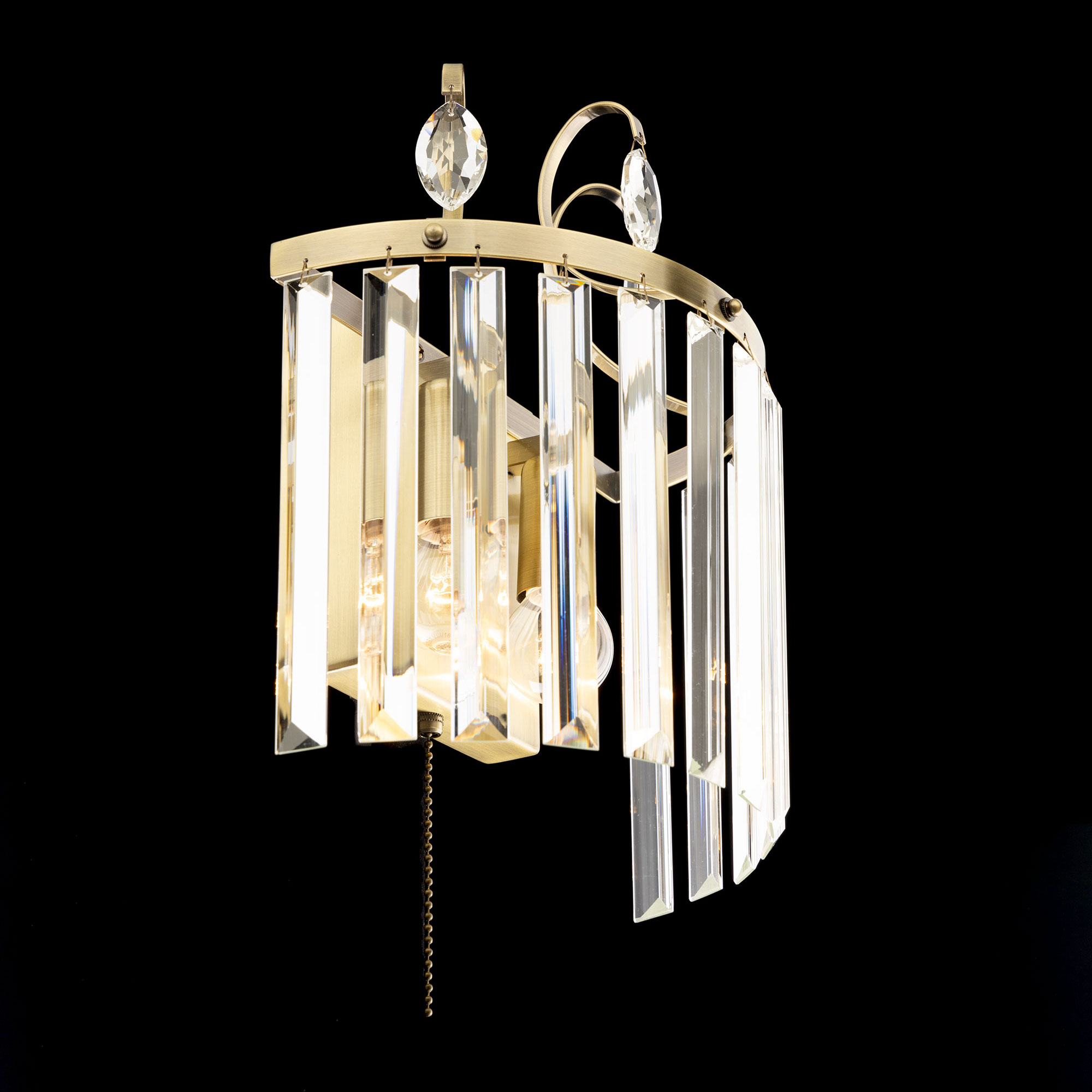 Citilux Инга CL335323 Бра хрустальное с выключателем Бронза арт. 88934